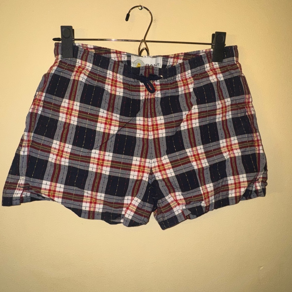 GANT by Michael Bastian Plaid Swim Trunks, X-Small